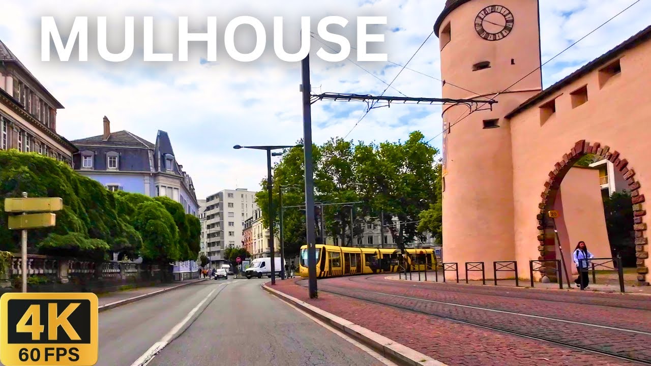 Driving in MULHOUSE France 🇫🇷 | Panoramic City Tour in 4K 🚗