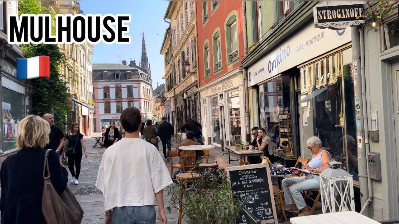 Mulhouse France 🇫🇷 Walking Tour (4K 60fps) Saturday 21 September 2024 City Walk Alsace Europe