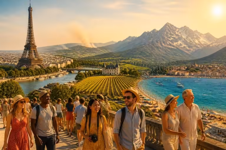 découvrez comment la france maintient sa position de leader mondial du tourisme malgré les défis des incendies et des vagues de chaleur, en offrant des destinations variées et attractives.